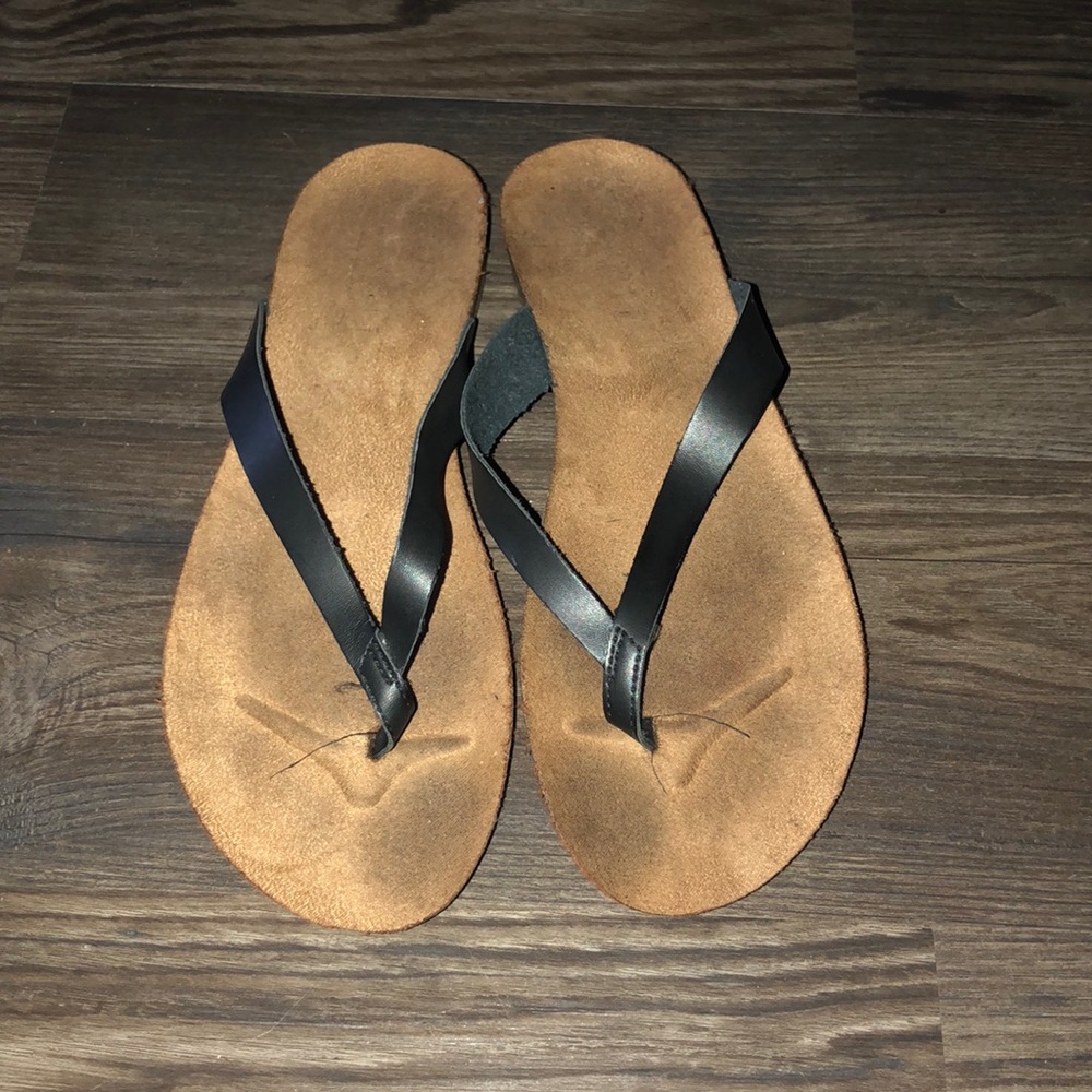 Elegant Black Leather Sandals